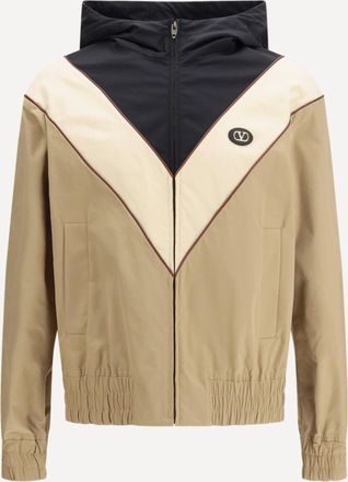 Valentino Giacca a vento con cappuccio in nylon Man 48