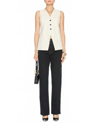 Rails Mylah Sleeveless Top In Birch Pinstripe