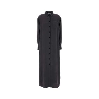 The Nina Studio Shirt Dresses, female, Gray, Size: M Abito