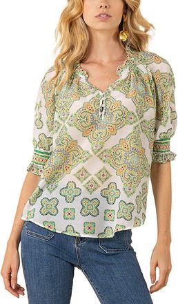 Hale Bob Silk-Blend Eileen Blouse
