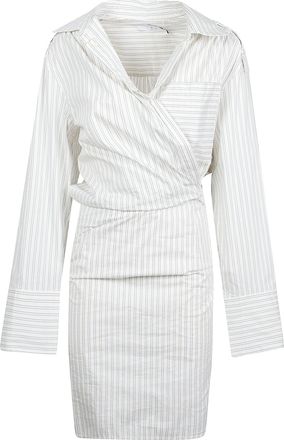 Iro Lazul Wrap-Style White Dress