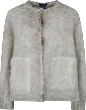 Avant Toi Jacket Hand Painted Alpaca Round Neck