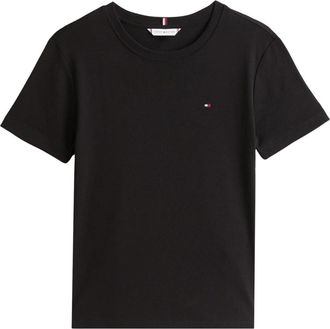 Tommy Hilfiger Classic T-Shirt - Dames - T-shirts - Zwart - M - Katoen - Tops