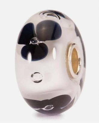 Trollbeads Womens Fashion Flower Glass Bead Charm In Silver