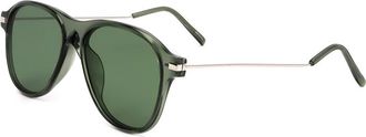 Linda Farrow DRIES VAN NOTEN DVN34 C4 Mens Sunglasses Green Size 54