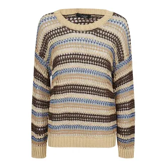 Max Mara Dames, Truien, Bruin, Maat: M Katoen