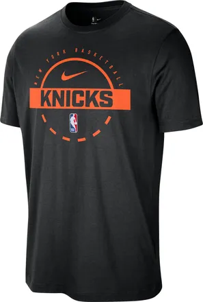 Nike New York Knicks Nike Mens NBA Practice T-Shirt in Black | HQ9721-010