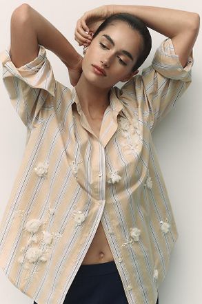 Maeve Novelty Shrunken Bennet Buttondown Shirt by Maeve