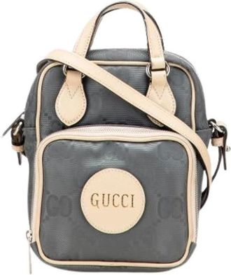 Gucci Pre-owned Cross Body Bags, female, Gray, Size: ONE SIZE Pre-owned Vintage Cross Body Bag