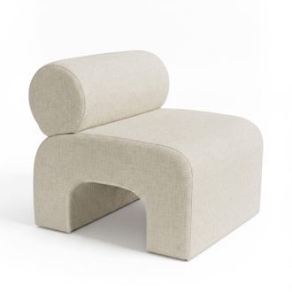 DRAWER Sill&oacute;n de tela suave - beige moteado