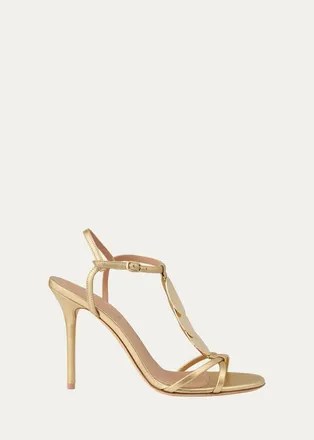 Malone Souliers Kali 100MM Leather Stiletto Sandals