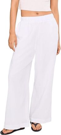 Seafolly Beach Edit Crinkle Beach Pants Womens Swimwear White : XL, Cotton