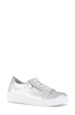 Gabor 63.334 Platform Sneaker in Silver at Nordstrom, Size 10.5Us
