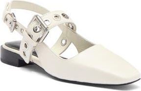 Rag & Bone Astra Slingback Flat in Antique White at Nordstrom Rack, Size 9.5Us / 39.5Eu