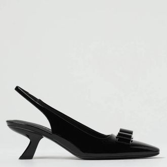 Ferragamo Anz Patent Bow Slingback Pumps, Size 7 C