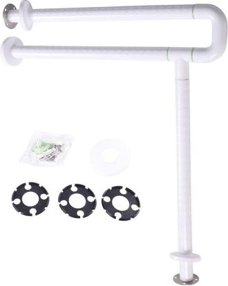 OEM Barra De Apoyo Para Inodoro Para Discapacitados De 60 Cm Con Patas, Barra De Seguridad Plegable Para Inodoro, Barra De Apoyo Con Anillo Luminoso, Vert