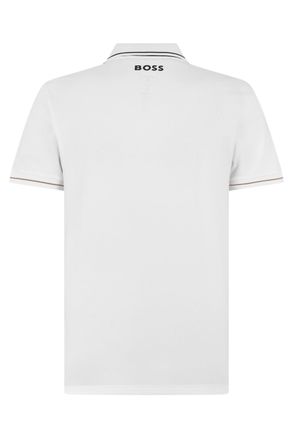 HUGO BOSS Mens Piqu&eacute; Cotton Polo Natural Shirts T-shirts And Polos