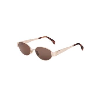 Celine Celine - Metal Triomphe Cl40235U 28E - Dames - Accessoires - Geel - Maat: 54 MM Nylon