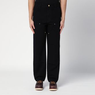 Carhartt Work in Progress Black Rinsed Double Knee Pant