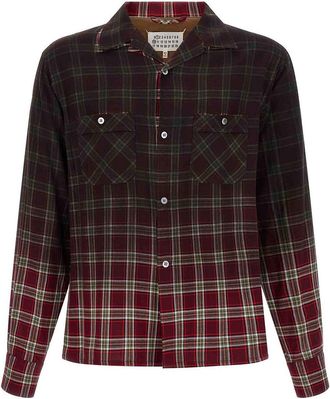 Maison Margiela Check Shirt With Gradient Effect