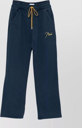 Rhude straight-leg cotton track pants