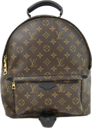 Louis Vuitton Brown Coated Canvas Backpack (Pre-Owned)