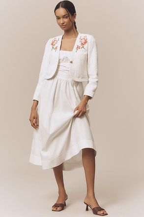 Derek Lam Bayle Embroidered Tweed Jacket