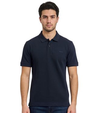 HUGO BOSS Navy Blue Logo Polos
