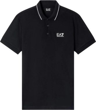 Emporio Armani 8Npf 16 Pjvuz 1200 - Heren - Polos - Zwart - M - Katoen - Tops