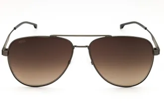 HUGO BOSS BOSS1641S Aviator Metal Frame Sunglasses - Brown