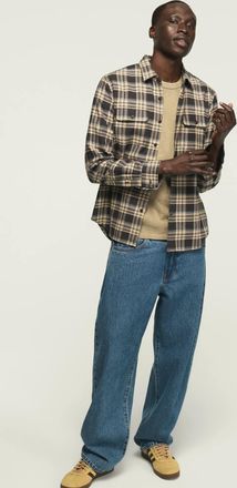 Lucky Brand Mens Herringbone Long Sleeve Humboldt Shirt