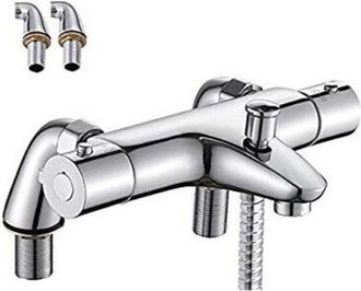 OEM Grifo Termost&aacute;tico Mezclador Para Ba&ntilde;era, Lat&oacute;n, Seguridad 38&deg;c, Grifo De Ducha/ba&ntilde;era Antiescaldaduras, Ajuste Preciso, Dise&ntilde;o Elegante - Ulisem
