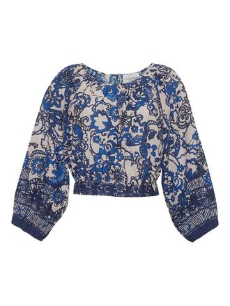 Cara Cara floral-print blouse - women - Cotton - S - White