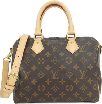 Louis Vuitton Marron Coated Canvas Boston Bag (Pre-Owned)
