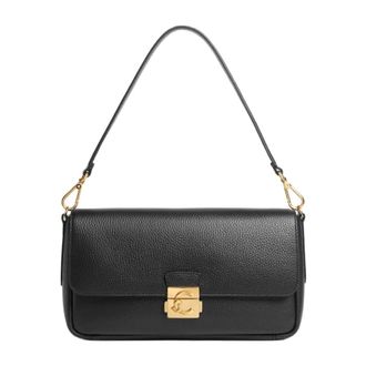 Coccinelle Shoulder Bags, female, Black, Size: ONE SIZE C-Me Lock Large Shoulder Bag