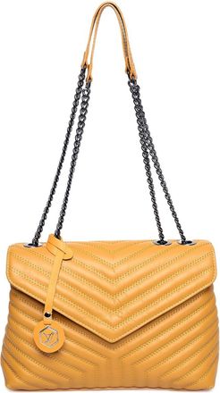 Luisa Vannini Mosterd Rundleer Tas