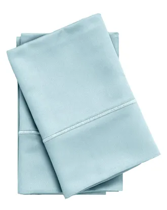 Superior 650 Thread Count Embroidered Egyptian Cotton Set Of 2 Pillow Cases