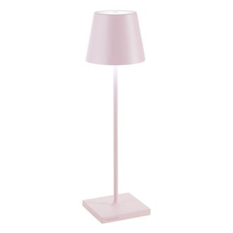 Zafferano L&aacute;mpara de mesa led zafferano recargable rosa ip65 para exterior