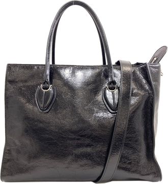 Tod's Black Leather Tote Bag (Pre-Owned)