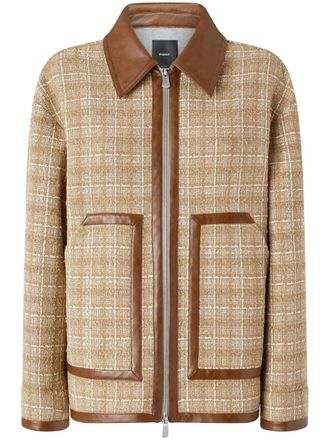 Pinko tweed shirt jacket - Neutrals