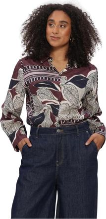 Summum Dames Blouses Blouse Scarf Print - Dames - Overhemden - Veelkleurig - XS - Overhemden