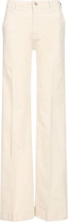 7 For All Mankind Modern Dojo Comfort Twill Flared Jeans - Dames - Wijde Broeken - Beige - W31 - Katoen - Broeken
