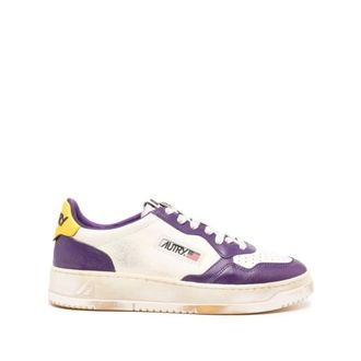 Autry Vintage Leren Sneakers - Heren - Sneakers - Paars - 41 EU - Schoenen