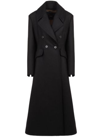 Max Mara Bouquet coat - women - Cashmere/Virgin Wool/Cupro - 42 - Black
