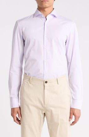 BOSS Kason Slim Fit Dress Shirt in Light/Pastel Purple at Nordstrom Rack, Size 15.5