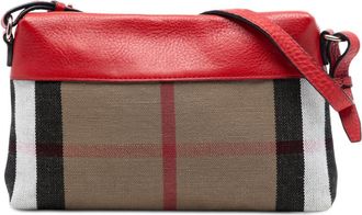 Burberry Pre-owned Burberry Small Mega Check Canvas Farley Crossbody CNDONHOUDON