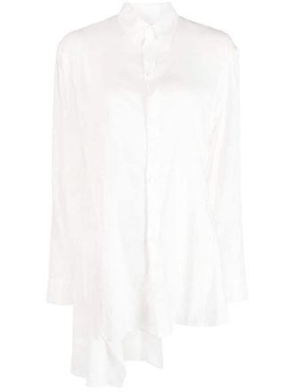 Yohji Yamamoto Blouse met gespreide kraag - Wit