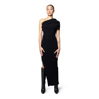 Rick Owens Maxi Dresses, female, Black, M, Luxury Black Athena Dress