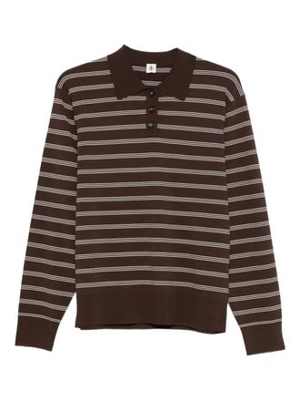 The Garment Polo Madison a righe - Marrone