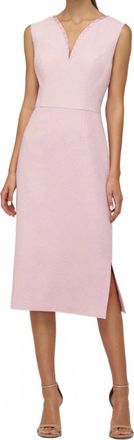 Kay Unger Elliana Midi Dress In Light Lilac